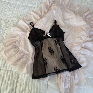 Vive Maria black lace camisole